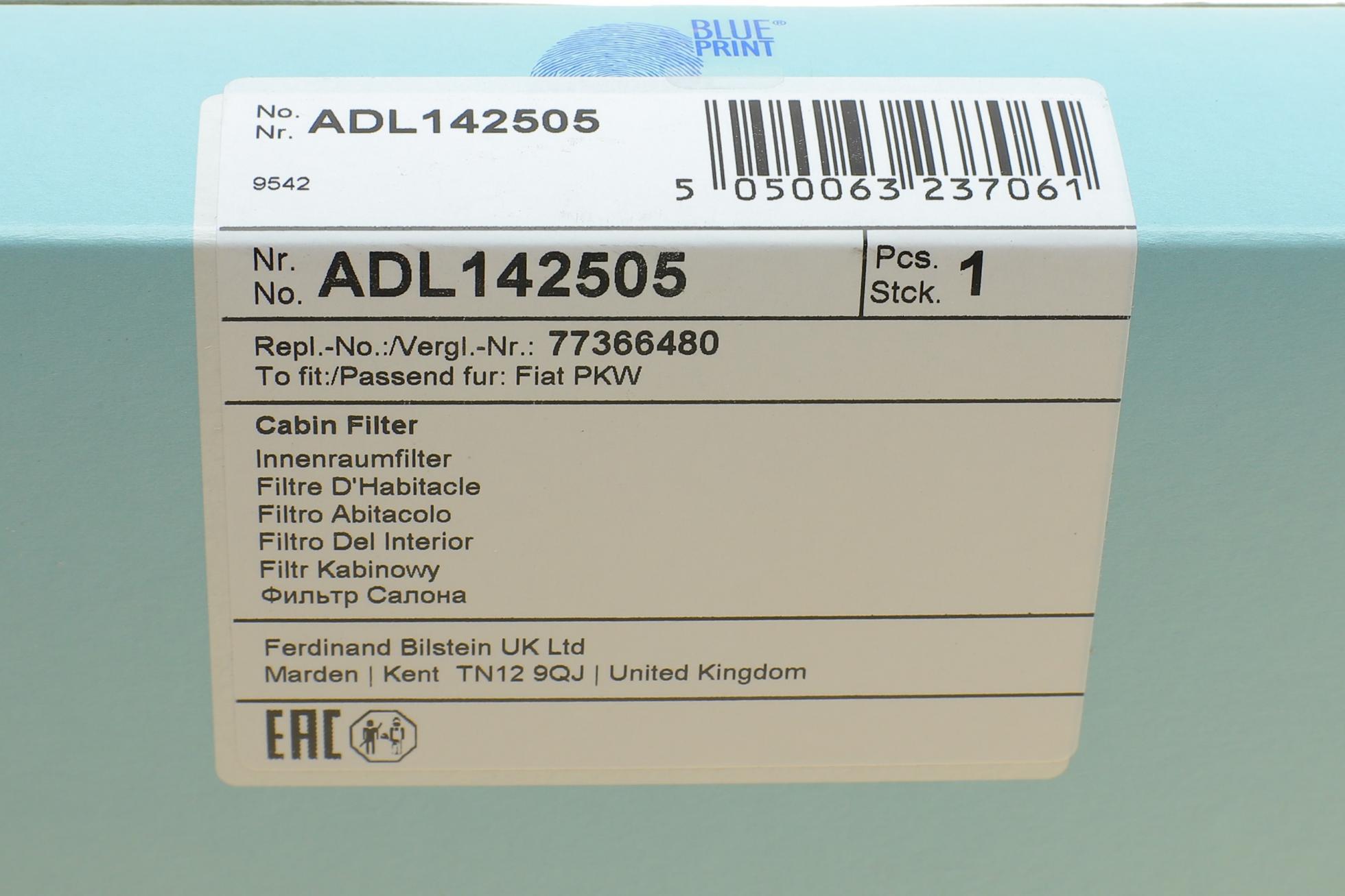 ADL142505 BLUE PRINT